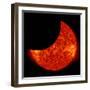 A Partial Solar Eclipse from Space-null-Framed Photographic Print