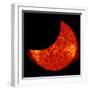 A Partial Solar Eclipse from Space-null-Framed Photographic Print