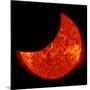 A Partial Solar Eclipse from Space-null-Mounted Photographic Print