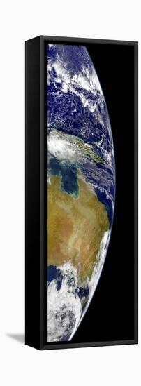 A Partial View of Earth Showing Australia and the Great Barrier Reef-Stocktrek Images-Framed Stretched Canvas