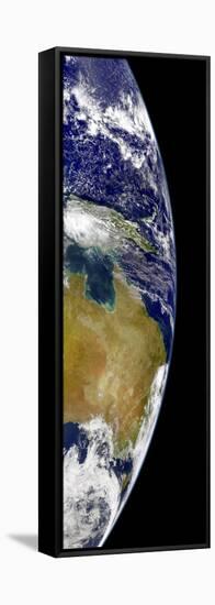 A Partial View of Earth Showing Australia and the Great Barrier Reef-Stocktrek Images-Framed Stretched Canvas