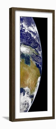 A Partial View of Earth Showing Australia and the Great Barrier Reef-Stocktrek Images-Framed Photographic Print