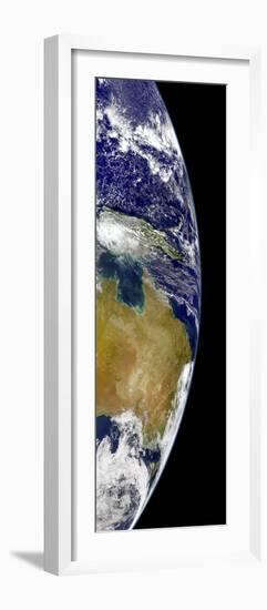 A Partial View of Earth Showing Australia and the Great Barrier Reef-Stocktrek Images-Framed Photographic Print