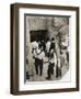 A party going down the steps to the tomb of Tutankhamun, Valley of the Kings, Egypt, 1923-Harry Burton-Framed Photographic Print