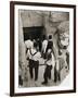 A party going down the steps to the tomb of Tutankhamun, Valley of the Kings, Egypt, 1923-Harry Burton-Framed Photographic Print