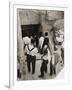 A party going down the steps to the tomb of Tutankhamun, Valley of the Kings, Egypt, 1923-Harry Burton-Framed Photographic Print