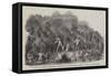 A Party of Church Missionaries, Conducted by Native Guides, Passing a Swamp in New Zealand-null-Framed Stretched Canvas