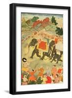A Party of Elephant Hunters, Mughal, C.1615-null-Framed Giclee Print