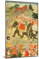 A Party of Elephant Hunters, Mughal, C.1615-null-Mounted Giclee Print