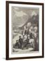 A Party of Tourists Crossing the Mer De Glace-null-Framed Giclee Print