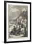 A Party of Tourists Crossing the Mer De Glace-null-Framed Giclee Print