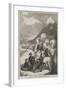 A Party of Tourists Crossing the Mer De Glace-null-Framed Giclee Print