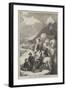 A Party of Tourists Crossing the Mer De Glace-null-Framed Giclee Print