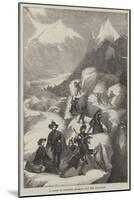 A Party of Tourists Crossing the Mer De Glace-null-Mounted Giclee Print