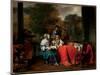 A Party on the Terrace (Oil on Canvas)-Gerbrandt Van Den Eeckhout-Mounted Giclee Print