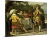 A Party Outdoors-Dirck Hals-Mounted Art Print