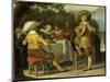 A Party Outdoors-Dirck Hals-Mounted Art Print