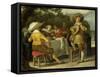 A Party Outdoors-Dirck Hals-Framed Stretched Canvas