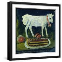 A Paschal Lamb, 1914-Niko Pirosmani-Framed Giclee Print