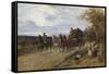 A Passing Coach-Heywood Hardy-Framed Stretched Canvas