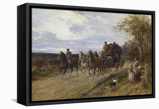 A Passing Coach-Heywood Hardy-Framed Stretched Canvas