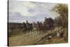 A Passing Coach-Heywood Hardy-Stretched Canvas