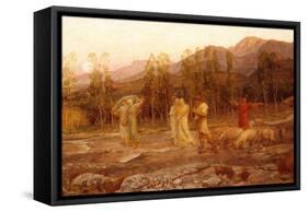A Pastoral, A Memory of the Valley of Sparta-William Blake Richmond-Framed Stretched Canvas