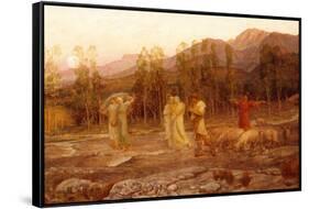 A Pastoral, A Memory of the Valley of Sparta-William Blake Richmond-Framed Stretched Canvas