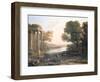 A Pastoral Landscape with Ruined Temple, C.1638-Claude Lorraine-Framed Giclee Print