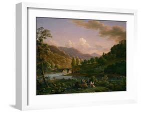 A Pastoral Scene, 1845-Jean Joseph Xavier Bidauld-Framed Giclee Print