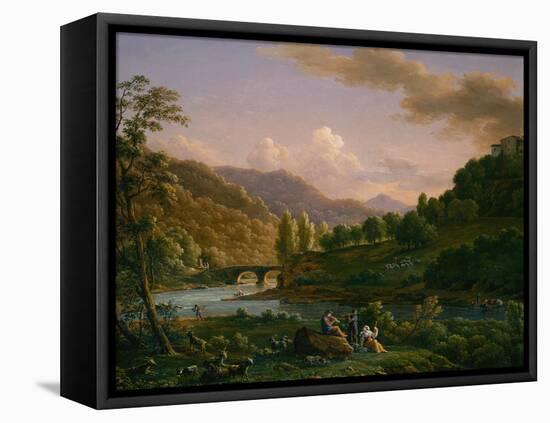 A Pastoral Scene, 1845-Jean Joseph Xavier Bidauld-Framed Stretched Canvas