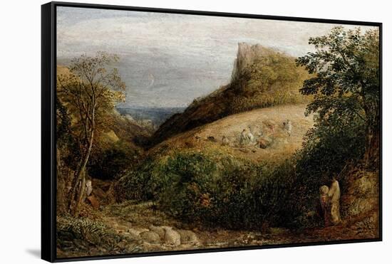 A Pastoral Scene, 19th Century-Samuel Palmer-Framed Stretched Canvas
