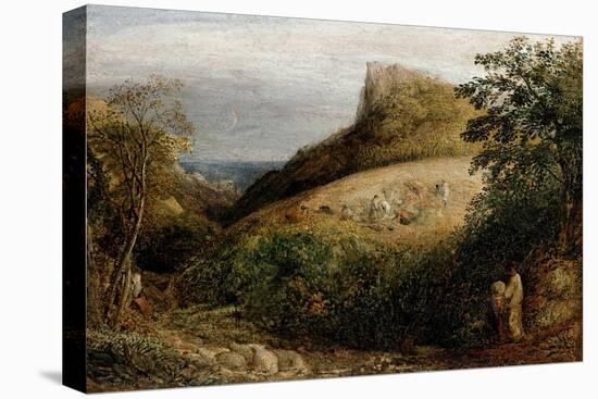 A Pastoral Scene, 19th Century-Samuel Palmer-Stretched Canvas