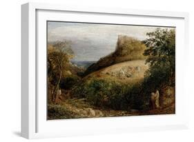 A Pastoral Scene, 19th Century-Samuel Palmer-Framed Giclee Print