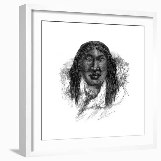 A Patagonian, 1848-null-Framed Giclee Print