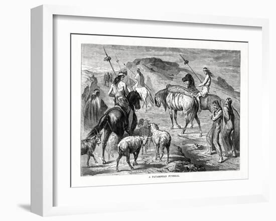 A Patagonian Funeral, 1877-null-Framed Giclee Print