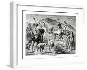 A Patagonian Funeral, 1877-null-Framed Giclee Print