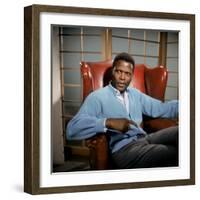 A Patch Of Blue, Sidney Poitier, 1965-null-Framed Photo