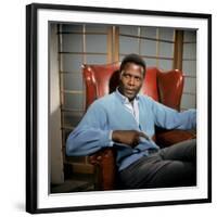 A Patch Of Blue, Sidney Poitier, 1965-null-Framed Photo