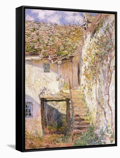 A Path on the Edges of Pontoise-Camille Pissarro-Framed Stretched Canvas