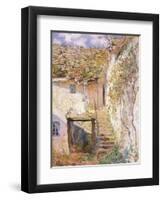 A Path on the Edges of Pontoise-Camille Pissarro-Framed Premium Giclee Print