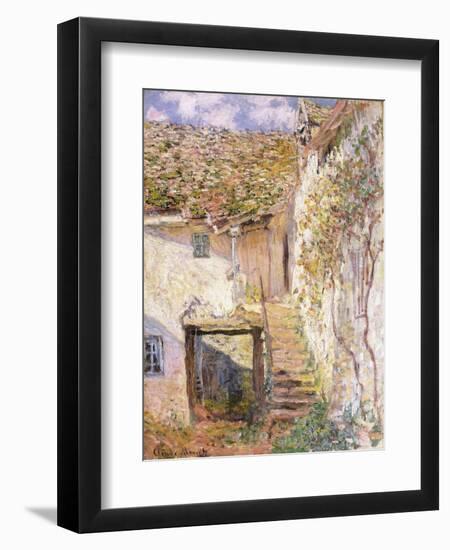 A Path on the Edges of Pontoise-Camille Pissarro-Framed Premium Giclee Print
