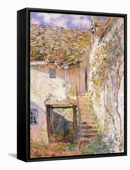 A Path on the Edges of Pontoise-Camille Pissarro-Framed Stretched Canvas