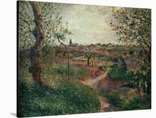 A Path Through the Fields (Pontoise)-Camille Pissarro-Stretched Canvas