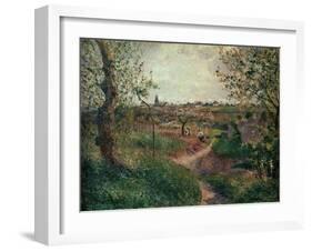 A Path Through the Fields (Pontoise)-Camille Pissarro-Framed Giclee Print