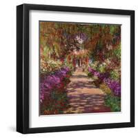 A Pathway in Monet's Garden, Giverny, 1902-Claude Monet-Framed Premium Giclee Print