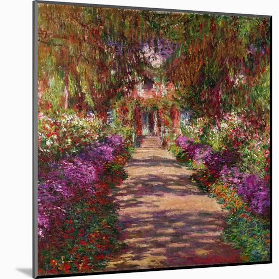 A Pathway in Monet's Garden, Giverny, 1902-Claude Monet-Mounted Premium Giclee Print