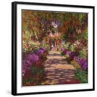 A Pathway in Monet's Garden, Giverny, 1902-Claude Monet-Framed Giclee Print