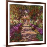 A Pathway in Monet's Garden, Giverny, 1902-Claude Monet-Framed Giclee Print