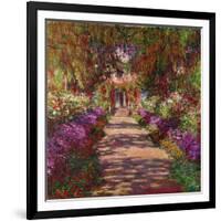 A Pathway in Monet's Garden, Giverny, 1902-Claude Monet-Framed Giclee Print